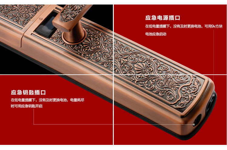 玉蛟龍智能門鎖 智能鎖防窺視輸入、半導體/光學指紋傳感器