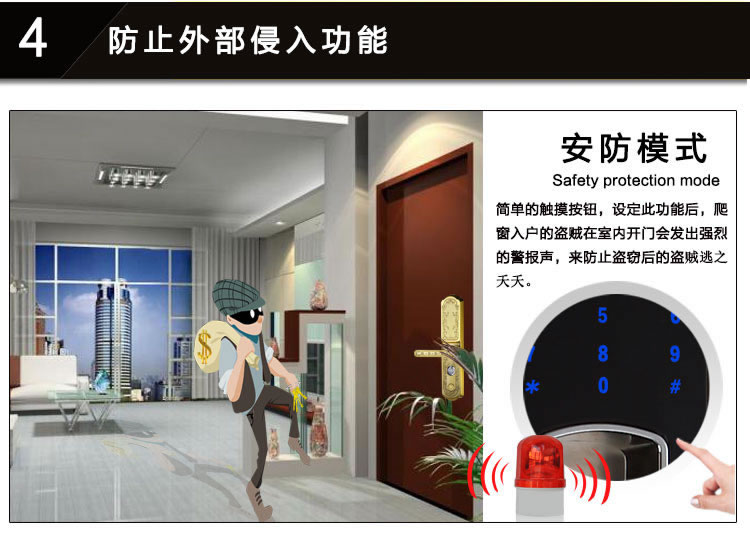 玉蛟龍智能門鎖 智能鎖防窺視輸入、半導體/光學指紋傳感器