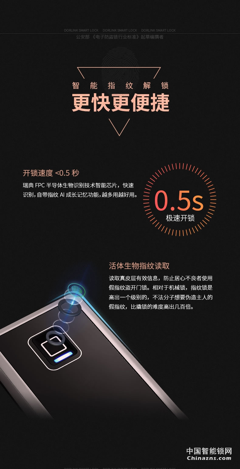 多靈指紋鎖P8 家用防盜門(mén)智能門(mén)鎖電子鎖指紋密碼鎖