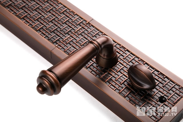 艾棲防盜家用指紋鎖 復(fù)古指紋密碼鎖 純銅滑蓋指紋鎖