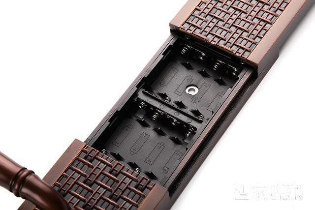 艾棲防盜家用指紋鎖 復(fù)古指紋密碼鎖 純銅滑蓋指紋鎖