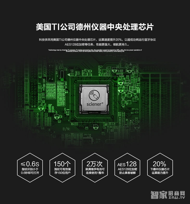 科技俠智能鎖 家用防盜門指紋鎖