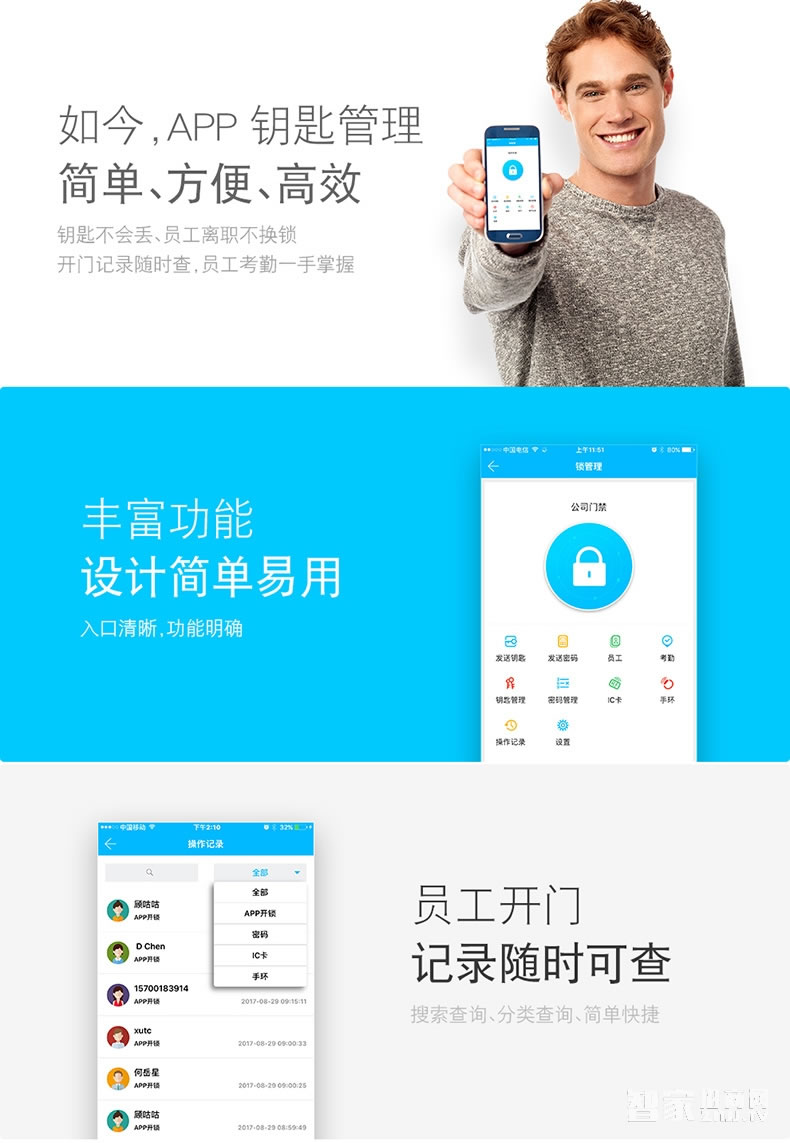 科技俠智能鎖 智能門禁鎖  APP遠(yuǎn)程開鎖
