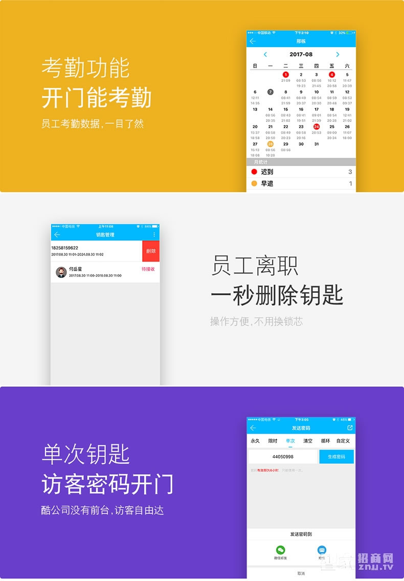科技俠智能鎖 智能門禁鎖  APP遠(yuǎn)程開鎖