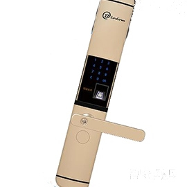 拜爾盾指紋鎖 鋅合金滑蓋密碼刷卡鎖