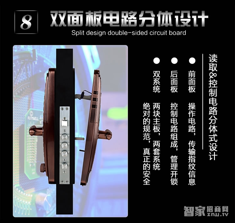 如神家用指紋鎖 防盜指紋密碼鎖 防貓眼開(kāi)鎖