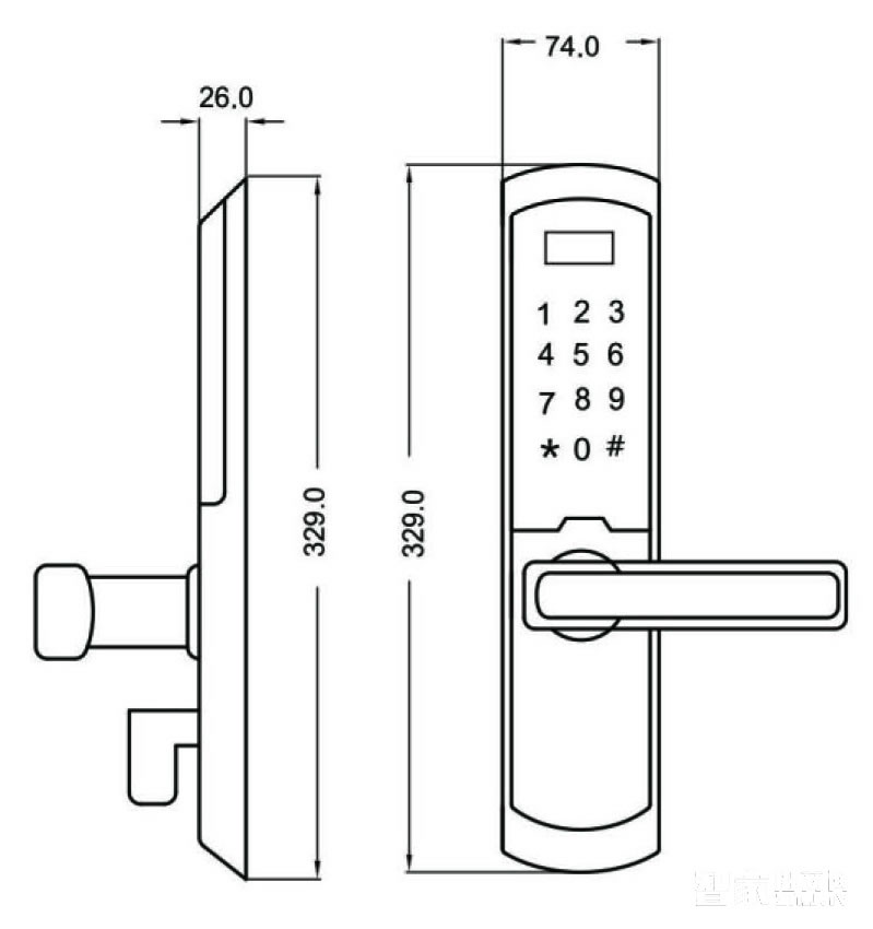 眾和物聯智能指紋鎖 防盜門木門智能鎖 電子密碼鎖