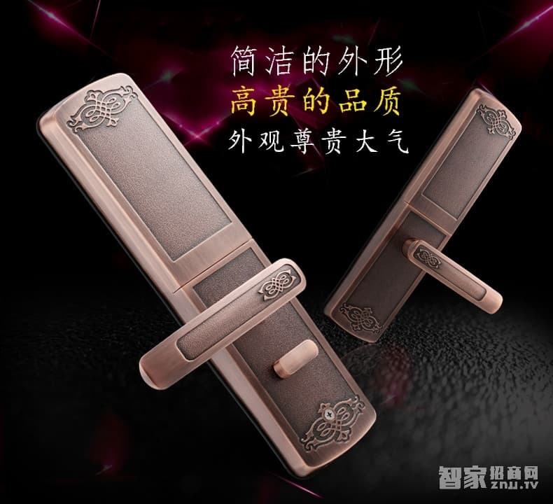 索掌門玻璃門鎖 滑蓋玻璃門智能鎖