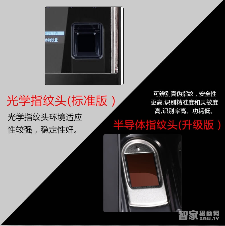 索掌門玻璃門鎖 滑蓋玻璃門智能鎖