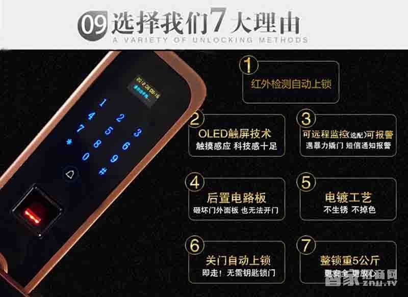 堅甲衛(wèi)士紅外全自動智能指紋鎖 直板刷卡鎖