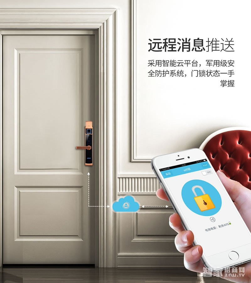 歐萊斯頓指紋鎖智能鎖防盜門(mén)家用電子鎖密碼鎖