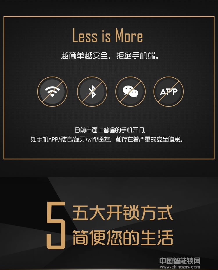 smarda指紋鎖 五大開鎖方式智能鎖 滑蓋指紋密碼電子鎖