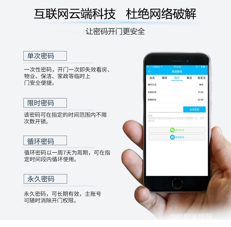 卡多利亞指紋鎖 遠程密碼智能鎖 室內防盜門藍牙鎖