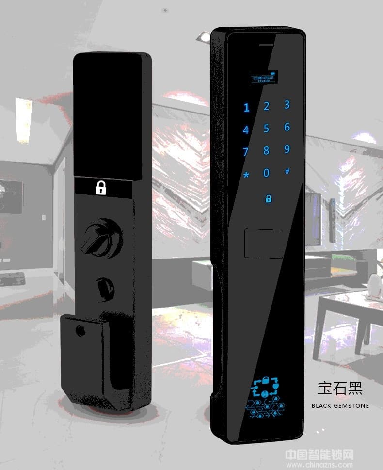 萬事威全自動指紋鎖 家用防盜門智能鎖