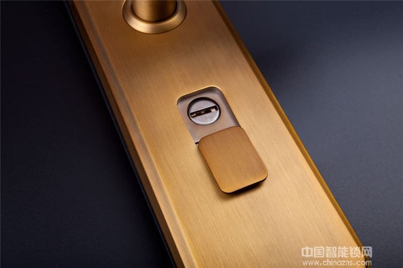 百意倫防盜大門智能鎖 滑蓋指紋密碼鎖