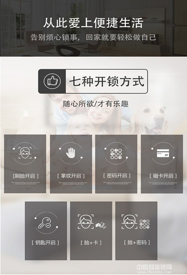 云領人臉識別智能鎖 公寓防盜門智能鎖