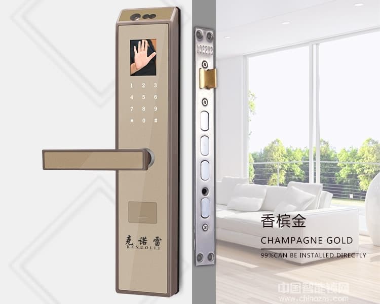 克諾雷智能鎖 全自動人臉識別鎖 家用防盜密碼鎖