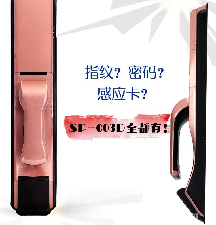 碩派木門智能電子密碼鎖 滑蓋指紋鎖