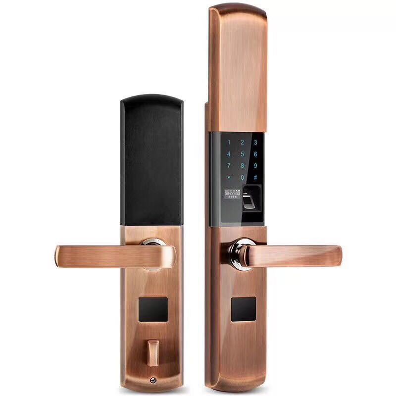 恩比德半導(dǎo)體滑蓋APP智能鎖 家用指紋密碼鎖