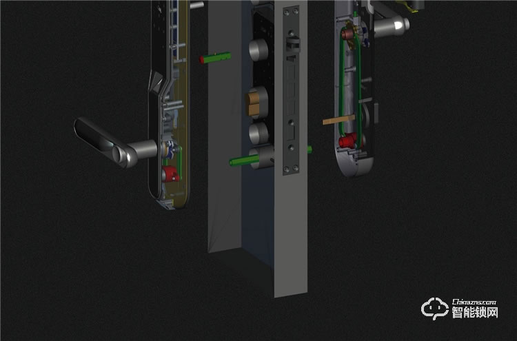 揚子智能鎖 S9家用直板半自動智能鎖