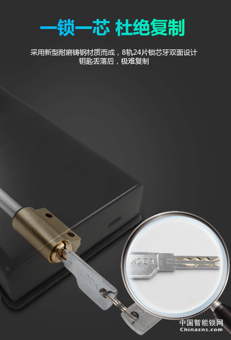 因碩智能指紋鎖 家用防盜門密碼鎖 室內電子門鎖