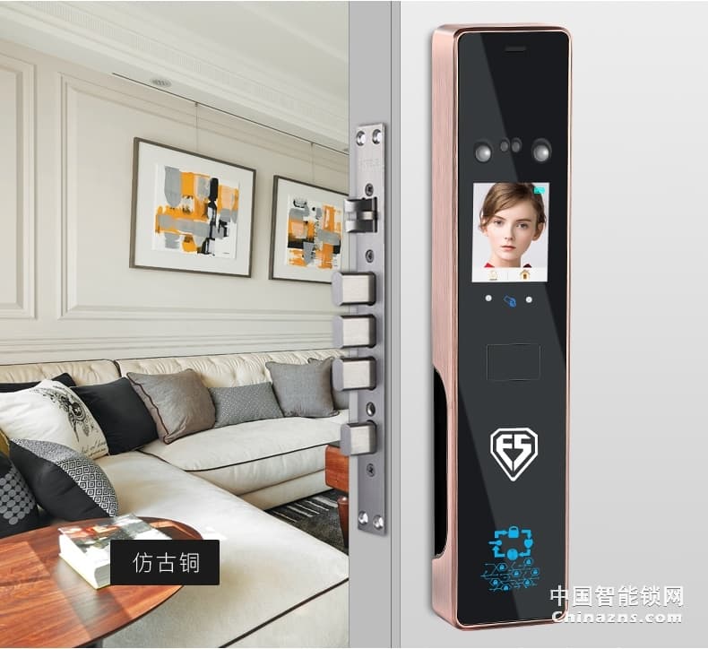 因碩人臉識別鎖 全自動指紋鎖 刷臉智能門鎖