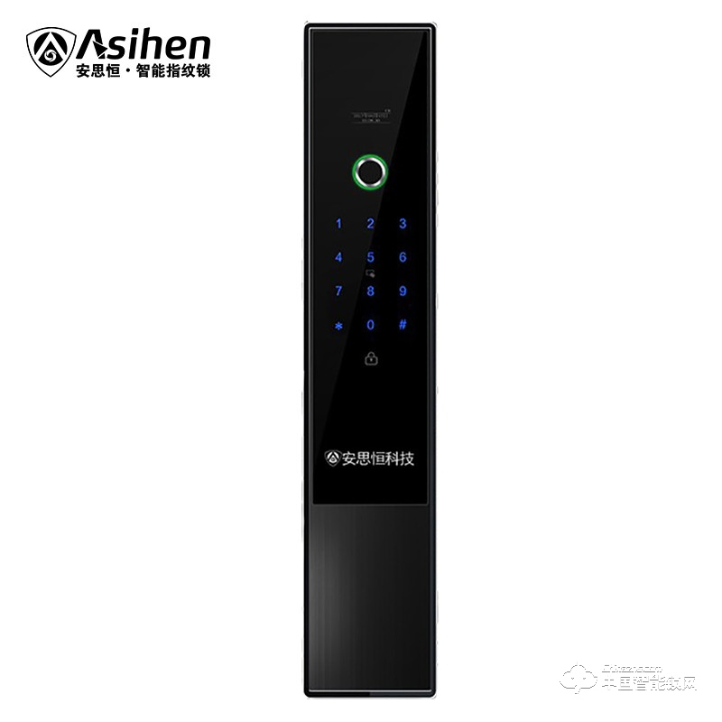 安思恒全自動(dòng)指紋密碼鎖 智能門鎖 防盜家用刷卡ALA23