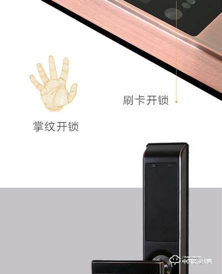 艾瑞斯智能鎖 人臉識別智能鎖 家用防盜密碼鎖