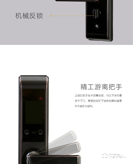 艾瑞斯智能鎖 人臉識別智能鎖 家用防盜密碼鎖