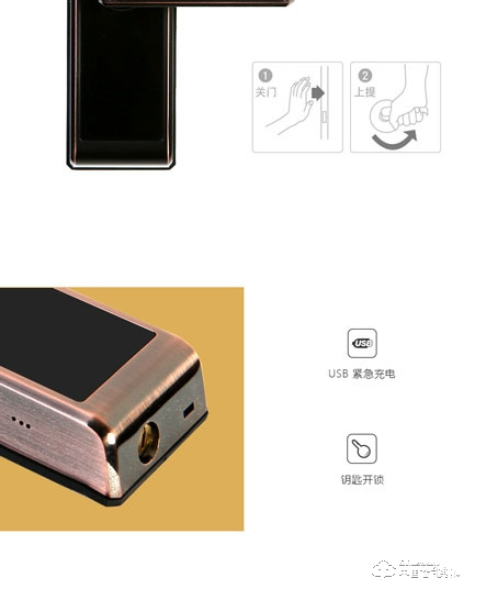 艾瑞斯智能鎖 人臉識別智能鎖 家用防盜密碼鎖