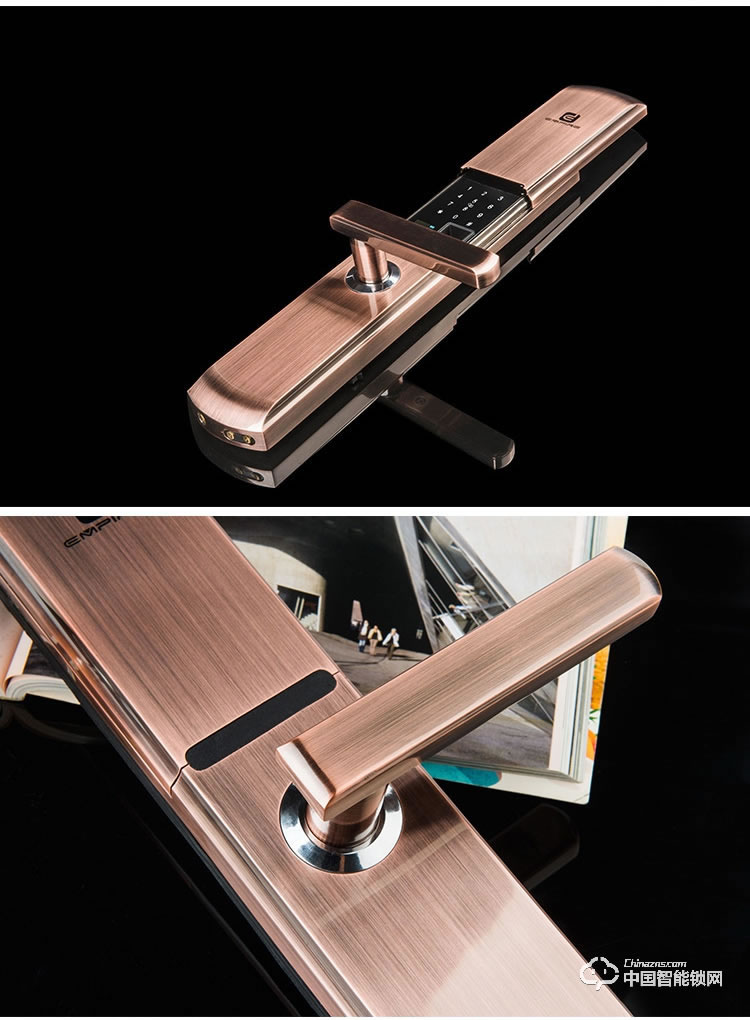 伊派爾滑蓋指紋鎖 家用防盜門智能鎖指紋密碼鎖