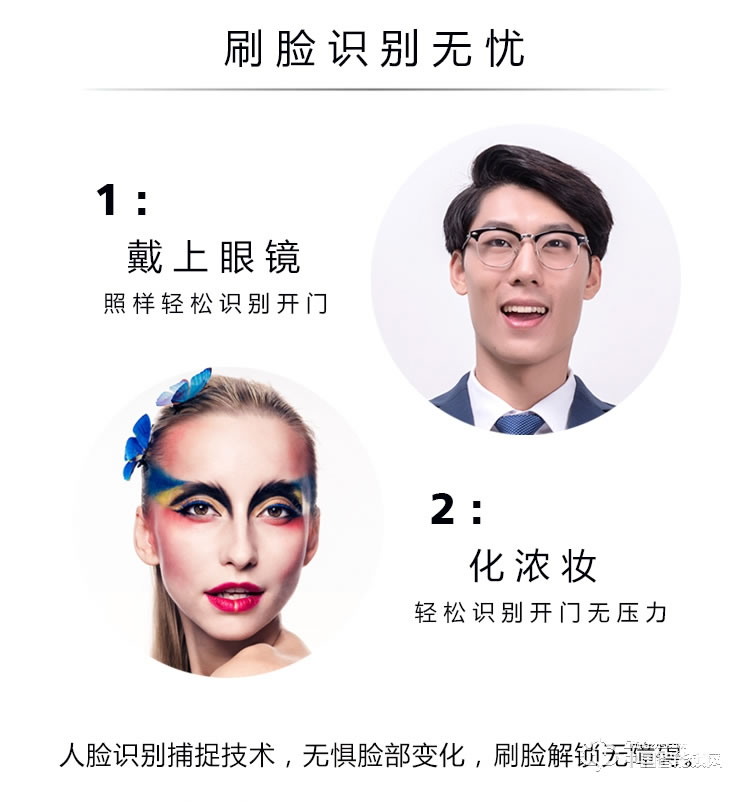 伊派爾人臉識別鎖 掌靜脈識別鎖 指紋鎖密碼鎖