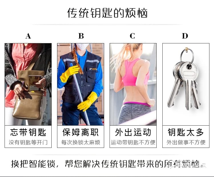 伊派爾指紋鎖 人臉識別掌靜脈指紋鎖家用防盜門鎖密碼鎖