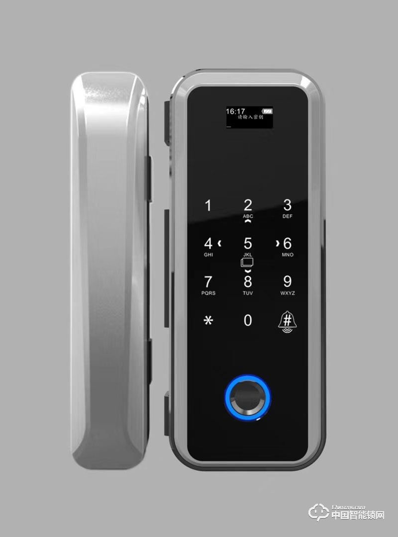 安享指紋鎖 玻璃門指紋鎖 辦公室電子密碼鎖