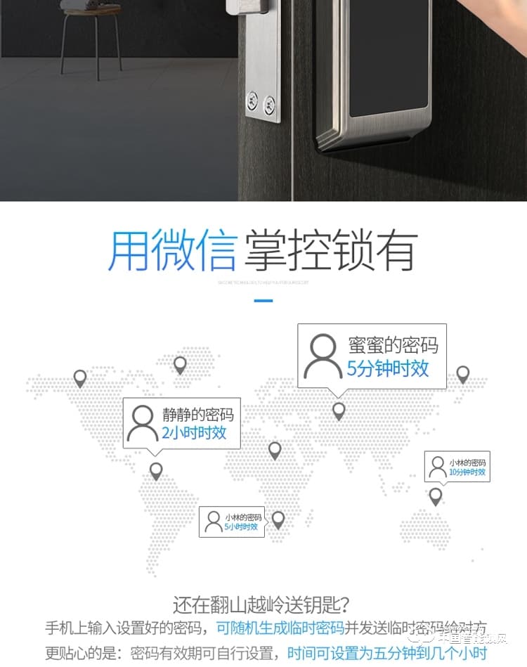 典匠智能鎖 D6037頭部自動翻蓋智能鎖