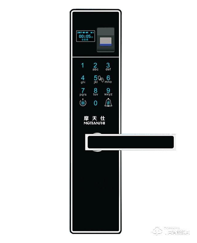 摩天仕智能鎖 智能指紋鎖M6 直板防盜門智能鎖