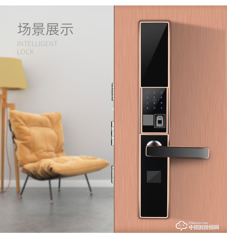 科帝倫智能鎖 半動(dòng)指紋鎖-H9防盜門智能鎖