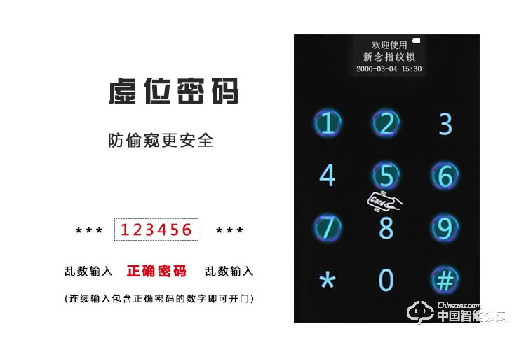 新念智能鎖 別墅指紋密碼鎖 防盜門刷卡鎖