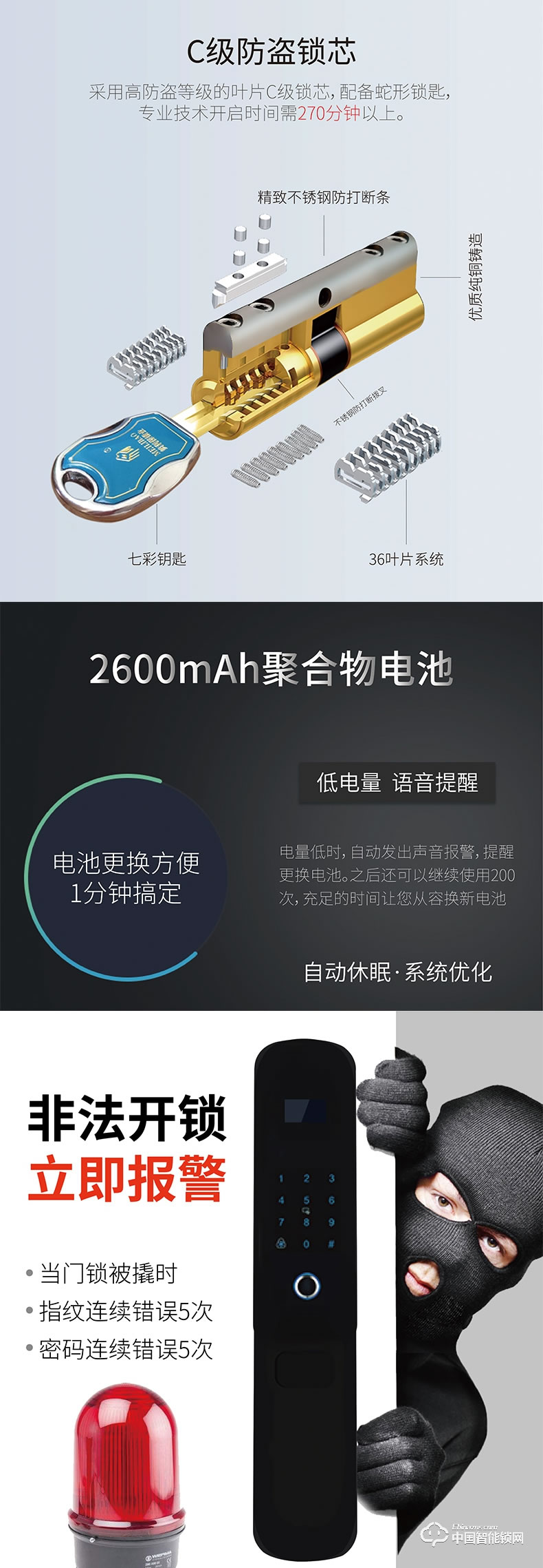 鉅士智能鎖 家用直板指紋密碼鎖 防盜門智能鎖JS700