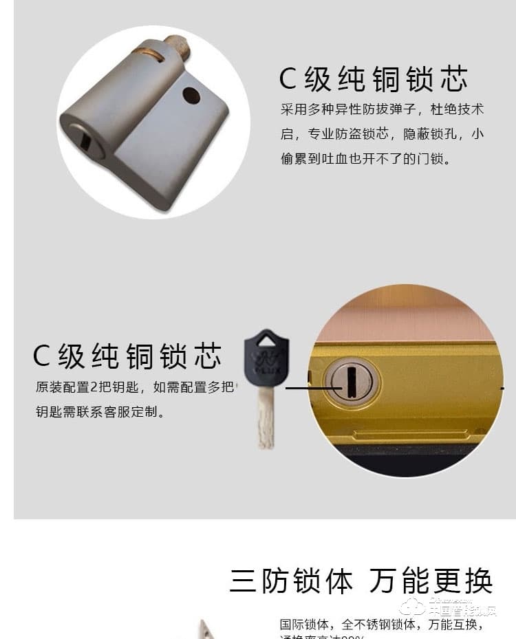 范斯洛克智能鎖 黑色人臉識別智能鎖