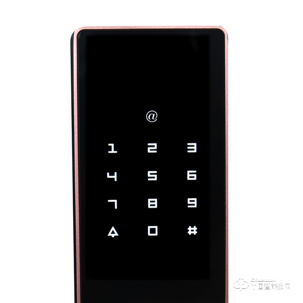 興飛智能鎖 玫瑰金指紋鎖 家用防盜門(mén)智能鎖