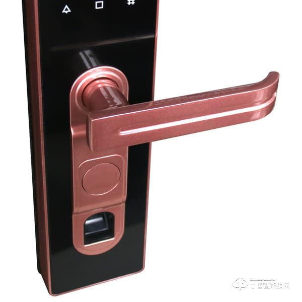 興飛智能鎖 玫瑰金指紋鎖 家用防盜門(mén)智能鎖