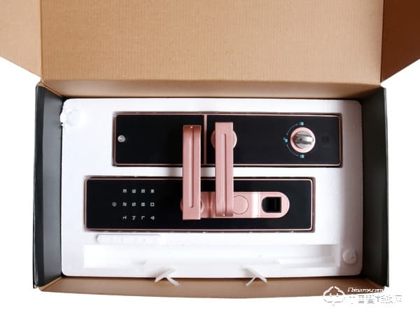 興飛智能鎖 玫瑰金指紋鎖 家用防盜門(mén)智能鎖