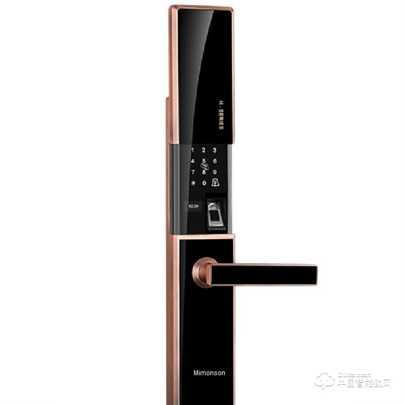 美蒙森指紋密碼鎖 APP智能門(mén)鎖 滑蓋智能指紋鎖