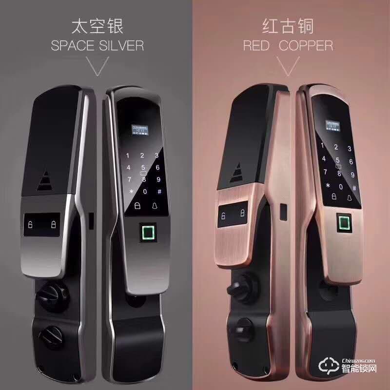 久富智能鎖 鋅合金全自動指紋鎖 電子密碼鎖刷卡鎖