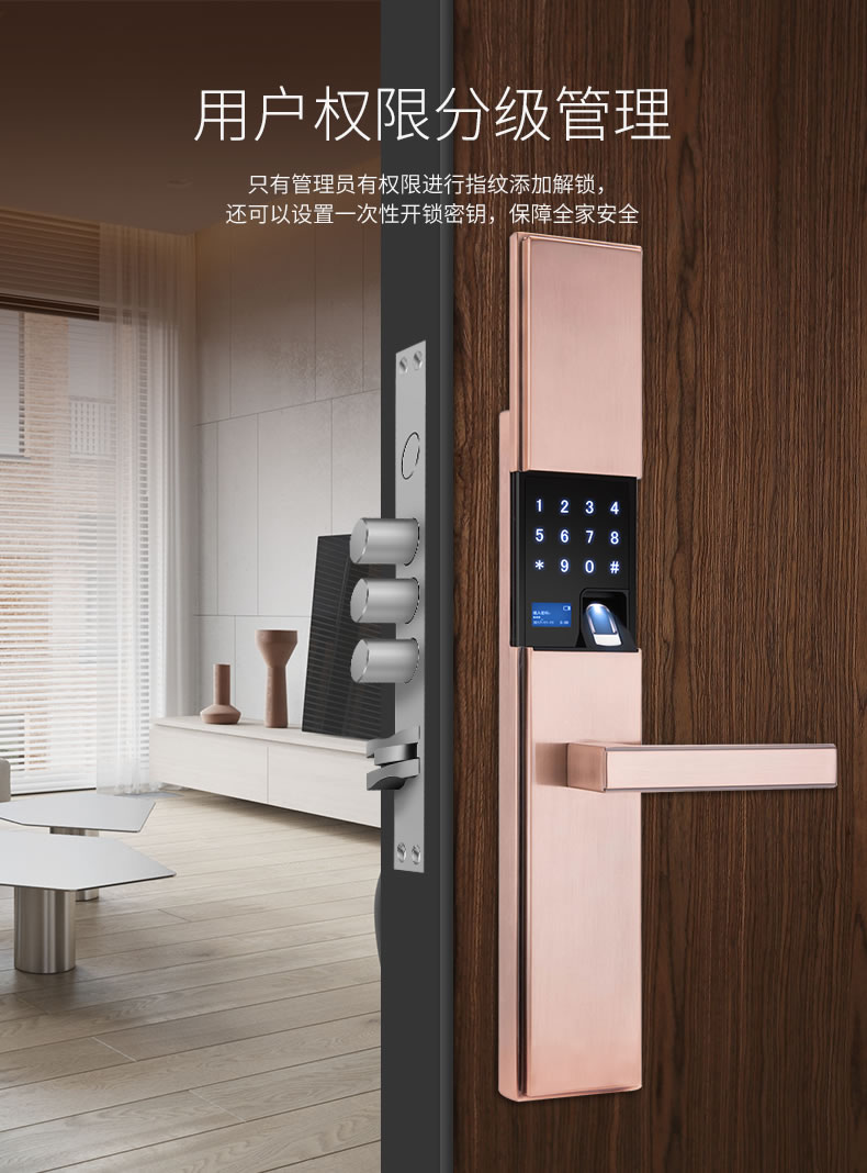 圣非格指紋鎖 滑蓋指紋鎖電子鎖IC卡感應鎖