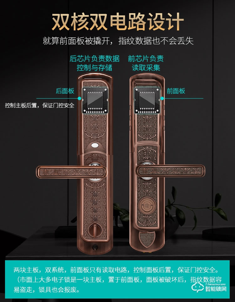 威士迪智能鎖 電子密碼半導體防盜門鎖