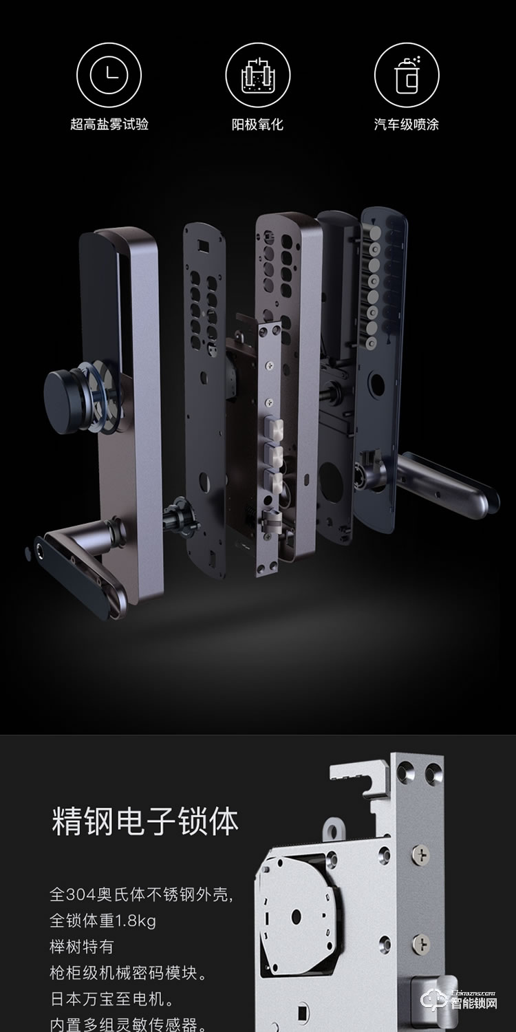 櫸樹智能鎖 KX家用防盜門智能電子鎖