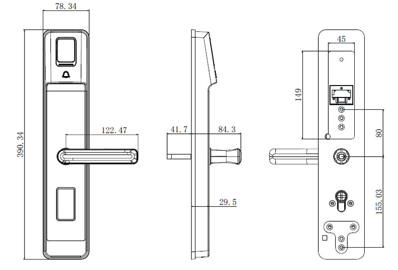 ??低曋讣y鎖 DS-L5S家用智能鎖