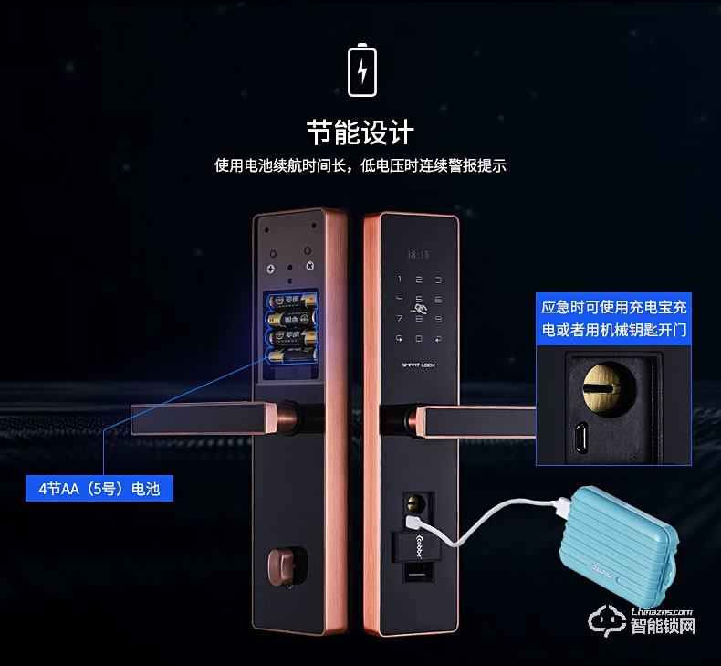 卡貝智能鎖 家用防盜門密碼鎖